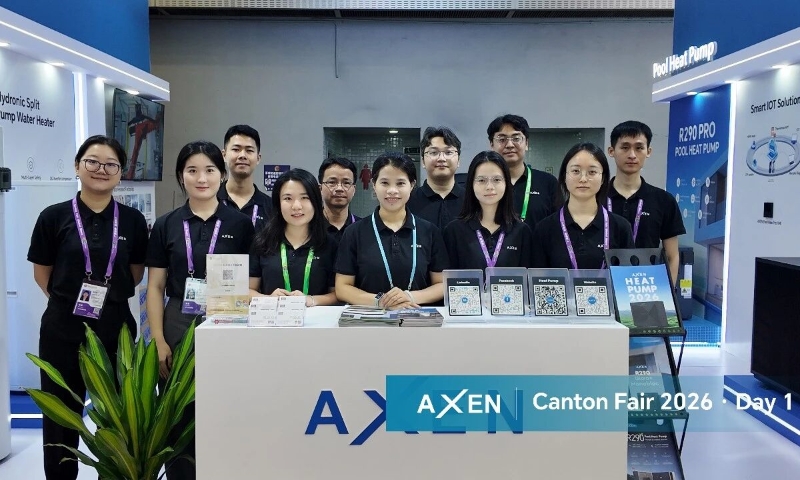 AXEN广交会展示场景化智能热泵方案