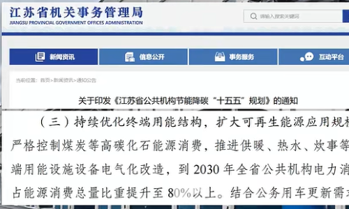 江苏十五五规划推进供热制冷电气化升级